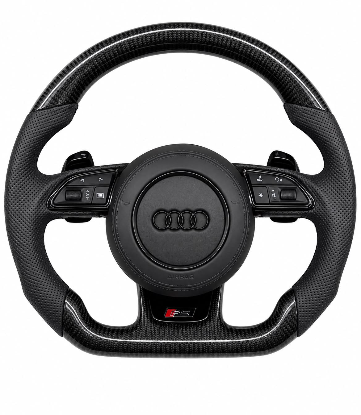 Original carbon Audi RS steering wheel – Compatible with Audi A6 C7 / A7 C7