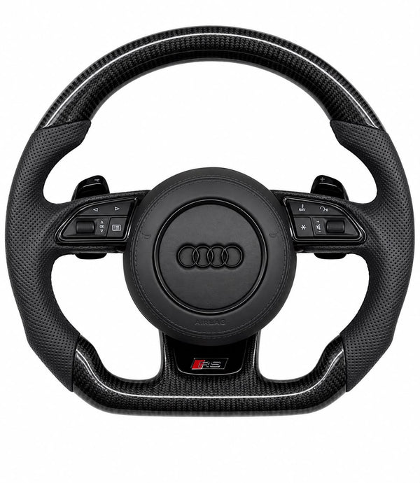 Volan Audi RS din carbon original – Compatibil Audi A6 C7 / A7 C7