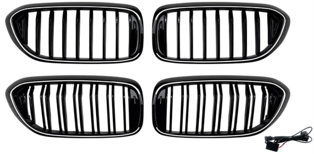 Grile BMW G30/G31 Non-LCI Gloss Black (Iluminate LED)
