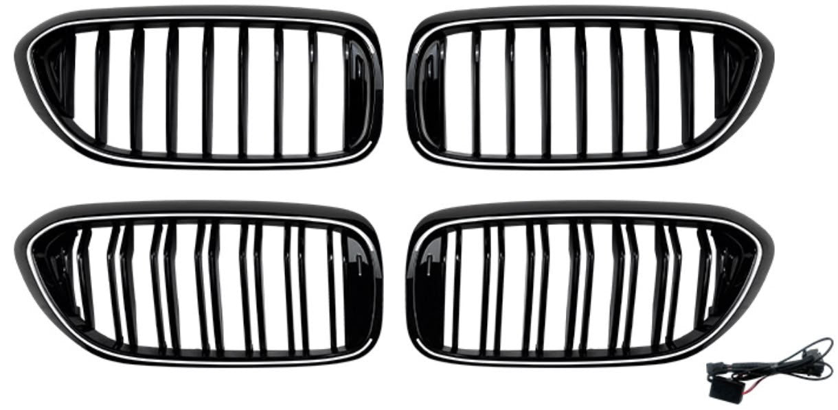 Grile BMW G30/G31 Non-LCI Gloss Black (Iluminate LED)