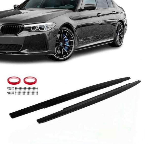 Prelungiri Praguri Laterale BMW Seria 5 G30/G31 M Performance Gloss Black